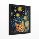 Noche Estrellada Gatuna - Sae Art | Cuadro decorativo de Canvas Lab