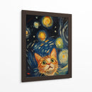 Noche Estrellada Gatuna - Sae Art | Cuadro decorativo de Canvas Lab