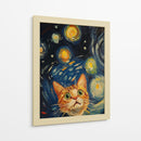 Noche Estrellada Gatuna - Sae Art | Cuadro decorativo de Canvas Lab