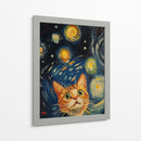 Noche Estrellada Gatuna - Sae Art | Cuadro decorativo de Canvas Lab