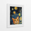 Noche Estrellada Gatuna - Sae Art | Cuadro decorativo de Canvas Lab