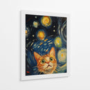 Noche Estrellada Gatuna - Sae Art | Cuadro decorativo de Canvas Lab