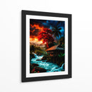 Atardecer Carmesí - Puffy Design | Cuadro decorativo de Canvas Lab
