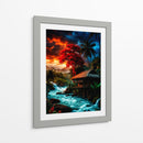 Atardecer Carmesí - Puffy Design | Cuadro decorativo de Canvas Lab
