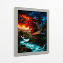 Atardecer Carmesí - Puffy Design | Cuadro decorativo de Canvas Lab