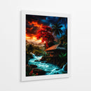Atardecer Carmesí - Puffy Design | Cuadro decorativo de Canvas Lab