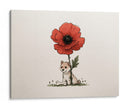 Perro miniatura con flor - DIEGO D L | Cuadro decorativo de Canvas Lab