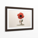 Perro miniatura con flor - DIEGO D L | Cuadro decorativo de Canvas Lab