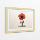 Perro miniatura con flor - DIEGO D L | Cuadro decorativo de Canvas Lab