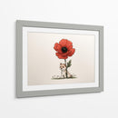 Perro miniatura con flor - DIEGO D L | Cuadro decorativo de Canvas Lab