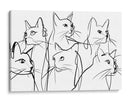 Caras de diferentes gatos - DIEGO D L | Cuadro decorativo de Canvas Lab