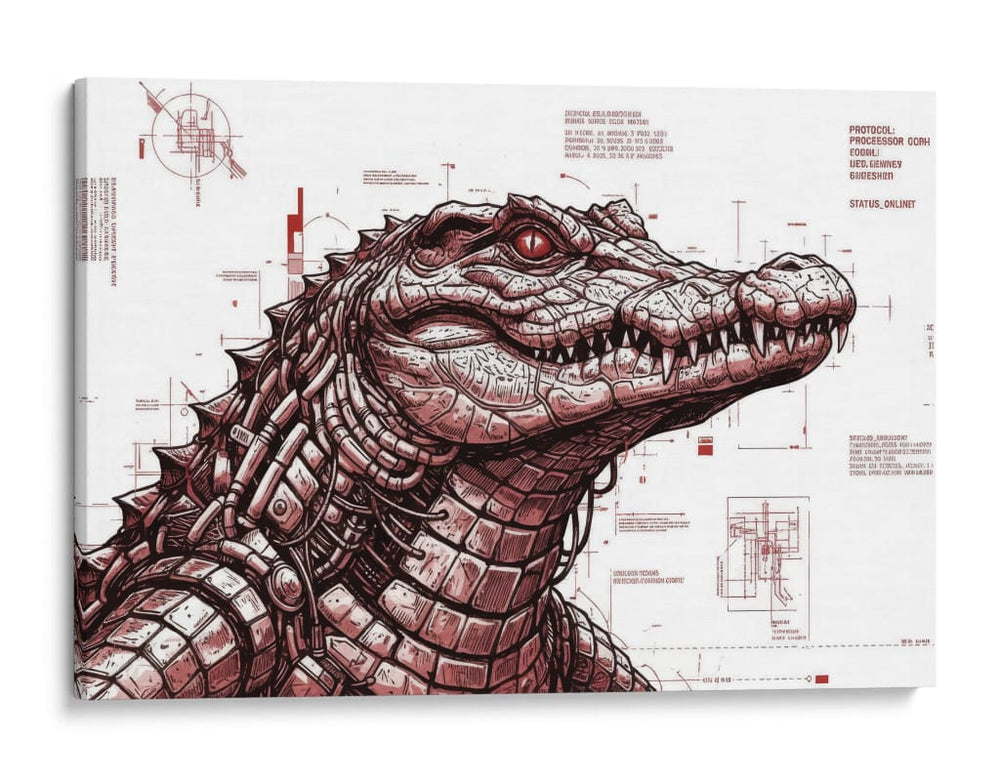 Cocodrilo Deluxe - Miauch | Cuadro decorativo de Canvas Lab