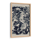 Vista De Pájaros Chinos En Navy Ii - Vision Studio | Cuadro decorativo de Canvas Lab