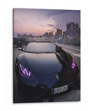 Mirada al Atardecer: Lamborghini - Sae Art | Cuadro decorativo de Canvas Lab