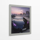 Mirada al Atardecer: Lamborghini - Sae Art | Cuadro decorativo de Canvas Lab