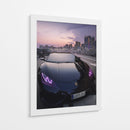 Mirada al Atardecer: Lamborghini - Sae Art | Cuadro decorativo de Canvas Lab