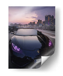 Mirada al Atardecer: Lamborghini - Sae Art | Cuadro decorativo de Canvas Lab