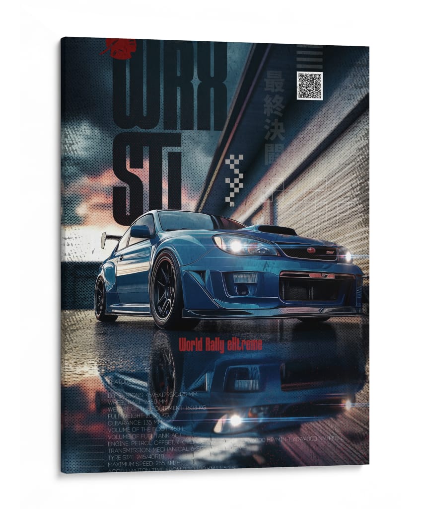 Eco de Rally: Subaru WRX STI - Sae Art | Cuadro decorativo de Canvas Lab
