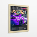 Bestia Púrpura: Toyota Supra - Sae Art | Cuadro decorativo de Canvas Lab