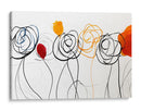 Bocetos de acuarelas y lineas en flores - DIEGO D L | Cuadro decorativo de Canvas Lab