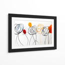 Bocetos de acuarelas y lineas en flores - DIEGO D L | Cuadro decorativo de Canvas Lab