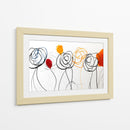 Bocetos de acuarelas y lineas en flores - DIEGO D L | Cuadro decorativo de Canvas Lab