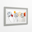 Bocetos de acuarelas y lineas en flores - DIEGO D L | Cuadro decorativo de Canvas Lab