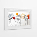 Bocetos de acuarelas y lineas en flores - DIEGO D L | Cuadro decorativo de Canvas Lab