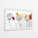 Bocetos de acuarelas y lineas en flores - DIEGO D L | Cuadro decorativo de Canvas Lab