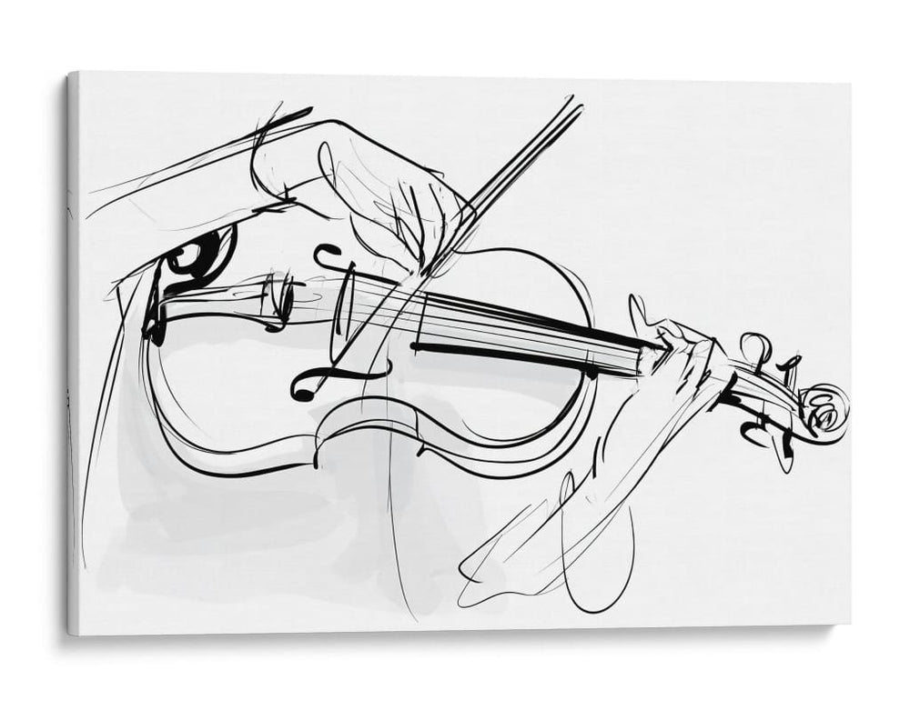 Tocando violín - DIEGO D L | Cuadro decorativo de Canvas Lab