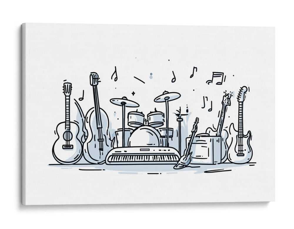 Variedad de instrumentos - DIEGO D L | Cuadro decorativo de Canvas Lab