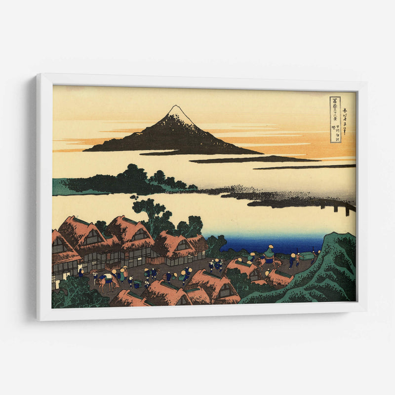 Aldea Inunaki - Katsushika Hokusai | Cuadro decorativo de Canvas Lab