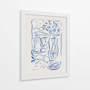 Bodegón mediterráneo con limones y mar - Dan Hobday | Cuadro decorativo de Canvas Lab