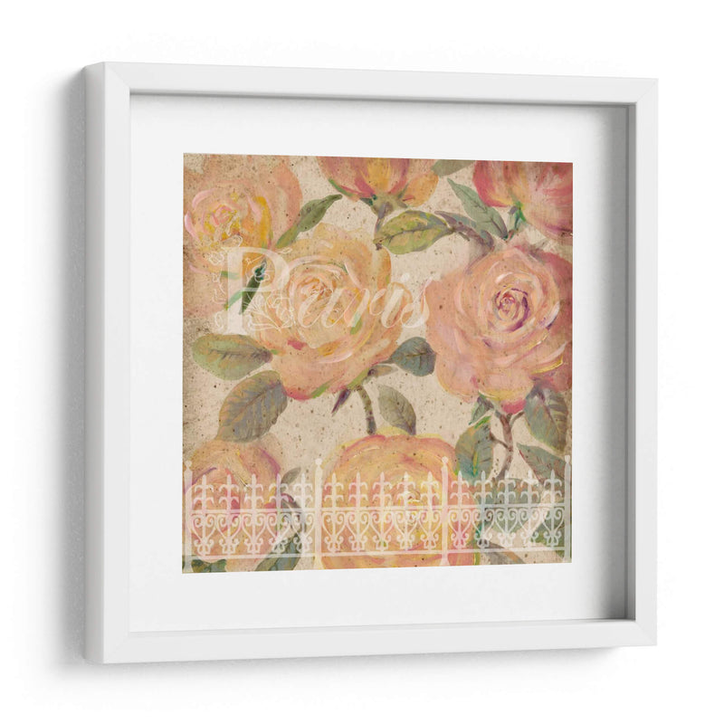 Vintage Painterly Roses Ii - Tim OToole | Cuadro decorativo de Canvas Lab