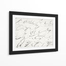 Guión manuscrito 2 - Dan Hobday | Cuadro decorativo de Canvas Lab