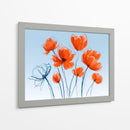 Flores naranjas - DIEGO D L | Cuadro decorativo de Canvas Lab