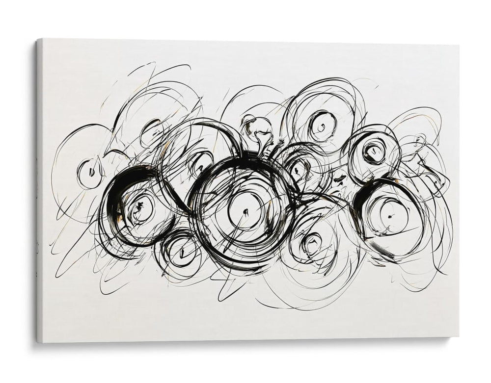 Montones de discos en lineas - DIEGO D L | Cuadro decorativo de Canvas Lab