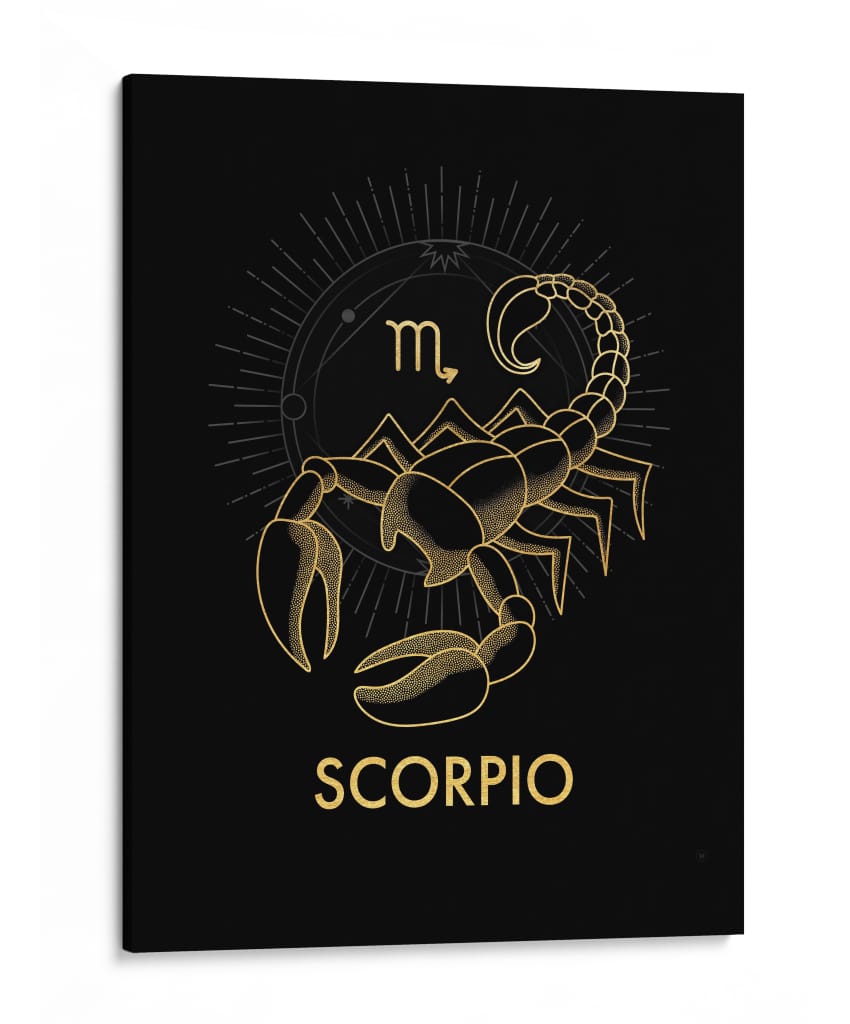 Escorpión Dorado - Puffy Design | Cuadro decorativo de Canvas Lab
