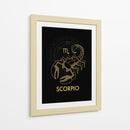 Escorpión Dorado - Puffy Design | Cuadro decorativo de Canvas Lab