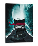 Ninja de la Ola - Puffy Design | Cuadro decorativo de Canvas Lab
