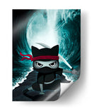 Ninja de la Ola - Puffy Design | Cuadro decorativo de Canvas Lab