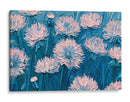 Flores rosas con fondo azul - DIEGO D L | Cuadro decorativo de Canvas Lab