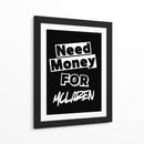 Necesito dinero para un McLaren. - Vicky Hanggara | Cuadro decorativo de Canvas Lab