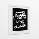 Necesito dinero para un McLaren. - Vicky Hanggara | Cuadro decorativo de Canvas Lab