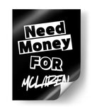 Necesito dinero para un McLaren. - Vicky Hanggara | Cuadro decorativo de Canvas Lab