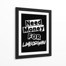Necesito dinero para un Lamborghini - Vicky Hanggara | Cuadro decorativo de Canvas Lab
