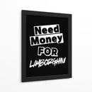 Necesito dinero para un Lamborghini - Vicky Hanggara | Cuadro decorativo de Canvas Lab