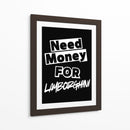 Necesito dinero para un Lamborghini - Vicky Hanggara | Cuadro decorativo de Canvas Lab