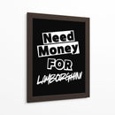 Necesito dinero para un Lamborghini - Vicky Hanggara | Cuadro decorativo de Canvas Lab