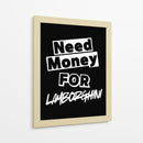 Necesito dinero para un Lamborghini - Vicky Hanggara | Cuadro decorativo de Canvas Lab